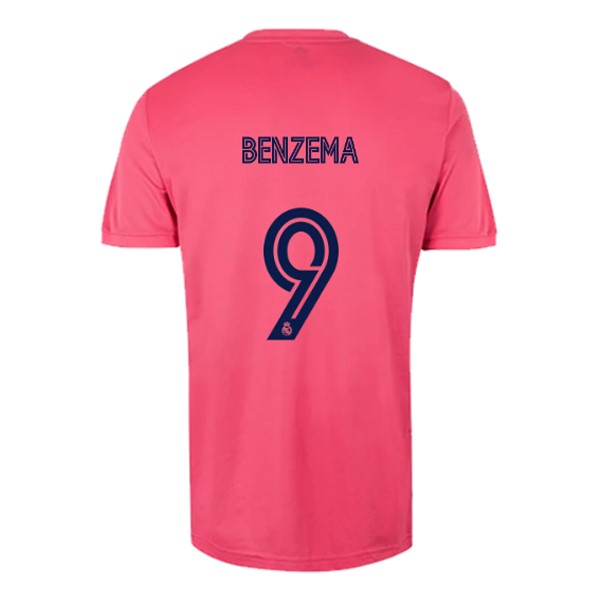 Camiseta Real Madrid 2ª NO.9 Benzema 2020-2021 Rosa